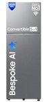 Samsung 419 L, 3 Star, Convertible 5-in-1, Digital Inverter, Frost Free Double Door, WiFi Enabled Bespoke AI Refrigerator (RT45DG6A4DSLHL, Ez Clean Steel/Real Steel)