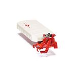 siku 2456, Kuhn Rear Disc Mower, 1:32, Metal/Plastic, White/Red, Compatible with standard siku rear hitch