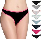 Emprella Cotton Thongs for Women-Ladies Underwear Panties- Women's Thong Pack Breathable Assorted