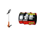 BLACK+DECKER Corded String Trimmer, 13" (ST7700-CA) & BLACK+DECKER Trimmer Line, 30-Foot, 0.065-Inch, 3-Pack (AF1003ZP)