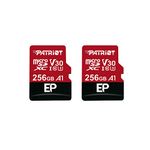 Patriot 256GB A1 / V30 Micro SD Card for Android Phones and Tablets, 4K Video Recording - 2 Pack Retail Units