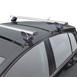 Roof bar set Twinny Load Aluminum A02 semi-fit (for cars without roof rail),Aluminium