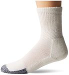 Thorlo Men's Basketball Crew Sock, White, X-Large