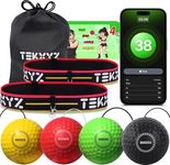 TekXYZ® Reflex Ball Family Pack with Counter App | Online Community for Boxing Ball, Ideal for Coordination, Punching, Stress Relief, Home Workouts & Fitness | Stocking Stuffer Gift for All Ages