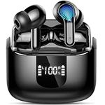 Wireless Earbuds, 3D-Stereo Bluetooth 5.4 Headphones, 50+Hrs Deep Bass in Ear Buds, 4 ENC Noise Cancelling Mic Earphones, 3g Mini USB-C IP-X7 Waterproof Headset Android iOS for Sports Running Gym