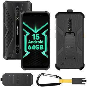 Ulefone Armor X12 Pro Rugged Smartphone, 10GB RAM, 64GB ROM, Android 14 Mobile Phones, IP68/69K Waterproof, 3-Card Slot, 13MP +8MP Camera, Octa Core, 5.45 inch Tough Screen, NFC, Black