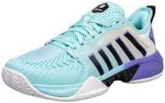 K-Swiss Women's Pickleball Supreme Shoe, Tanager Turquiose/Persian Jewel/Black, 5 M
