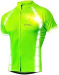 ReflecToes High Visibility Cycling Jersey - Reflective Hi-Viz Cycling Shirt Men and Women, Yellow, X-Large