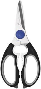HENCKELS Heavy Duty Kitchen Shears Stainless Steel Black, Multi-Purpose Serrated Scissors That Come Apart