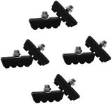 Fat-Cattie 4 Pairs (8 Pieces) Bike Cycle Bicycle Rubber Brake Pads,No-Noise No-Skid,40mm(Black)