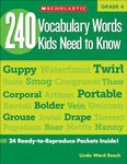 240 Vocabulary Words Kids Need to Know: Grade 4