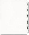 Avery 01345 Avery-Style Legal Exhibit Side Tab Divider, Title: 376-400, Letter, White