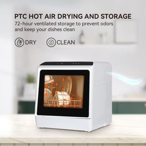 eklipt Table Top Dishwasher – Compact Countertop Dishwashing Machine