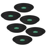 TrustBasket UV Treated Round Bottom Tray(Plate/Saucer) Suitable for 12 inch Round Plastic Pot - Black Color - Set of 6 | Heavy Duty Highly Durable Plant saucerGamla for Indoor Home Decor & Outdoor Balcony Garden