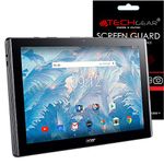 TECHGEAR [Pack of 3] Screen Protectors for Acer Iconia One 10 with Model B3-A40 - Clear Lcd Screen Protector Guard Covers With Screen Cleaning Cloth & Application Card