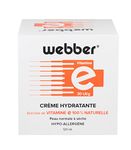Webber Hydrating Cream Face Moisturizer, with Vitamin E to help the natural healing process of the skin and the appearance of very Dry Skin (Jar - 120mL)