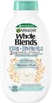 Garnier Whole Blends Kids 2-in-1 Hypoallergenic Shampoo & Hair Detangler with Rice Cream and Organic Oat Gently Cleanses and Detangles, 250ml