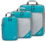 G4Free 3pcs Packing Cubes Suitcase Organiser Packing Bags Luggage Organiser Value Set for Travel Home Storage