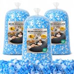 GUBFFON 6.8KG/15lbs Bean Bag Filler – Bulk Soft Shredded Memory Foam for Pillows, Couch Cushions, Punching Bag, Dog Beds & Crafts, Clean Fluffy Stuffing for Home Refill Projects