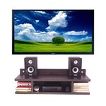 Madhuran Mini Engineered Wood Wall Mounted Tv Entertainment Unit 32 Inch Led (Matte, Wenge)