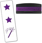 2 Stars And A Wish Pre-Inked Purple School Marking Stamper - Primary Teaching Services