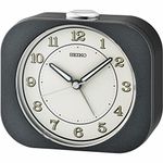 Seiko Kyoda Alarm Clock, Metallic Black