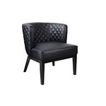 Boss Office Products Boss Office Ava Quilted Guest, Accent Or Dining Chair-Black, 29" D x 25.5" W x 28" H