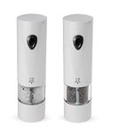 Peugeot PHENIX Stainless Steel Electric Adjustable Salt & Pepper Mill Gift Set, 8-inch (White Lacquer)