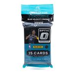 Panini 2021/22 Donruss Optic Basketball NBA Cello Pack with Blue Velocity Parallels - 15 Trading Cards Total