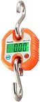 Rhorawill Luggage Scales Crane Scale 150kg Double Accuracy Electronic Digital Hook Scale Mini LCD Loop Hanging Scale Luggage Fishing Scale Heavy Duty Weight Balance with Tare Function Black (Orange)
