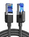 UGREEN CAT 8 Ethernet Cable High-Speed 40Gbps 2000MHz Ethernet Cable Braided RJ45 LAN Gigabit Network F/FTP POE Compatible with Xbox One Switch PS5 PS4 WiFi Extender Router Modem Patch Panel (1M)