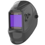 YESWELDER Large Viewing Screen 3.93"X3.66" True Color Solar Power Auto Darkening Welding Helmet, 4 Arc Sensor Wide Shade 4/5-9/9-13 for TIG MIG Arc Weld Grinding Welder Mask LYG-M800H-Q