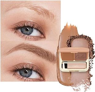 Oulac Palette à sourcils Waterproof-Gel À Sourcils Longue Tenue Maquillage Sourcil Poudre Cire à Sourcils 2 IN 1, Résultat Naturel Facile à colorer, Avec Pinceau Et Miroir (Ginger)