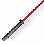 LEEWAY Lady RUBY Olympic Barbell Bar 6.5 feet| Weight Bar 2010mm, 15kg Gym Bar for Heavy Weight Lifting Training Gym Fitness Workout| Weightlifting, Powerlifting, CrossFit| Gym Home Exercises rod Bar 25mm, Red & Black