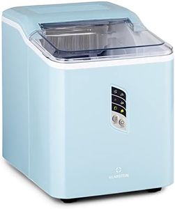 Klarstein Small Ice Maker Machine, Counter Top Ice Machine For Home and Kitchen, 1.5L Capacity, Fast Operation, Makes 12kg of Ice, Large and Small Sized Bullets, Self-Cleaning Ice Cube Maker Machine