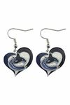 Aminco NHL Vancouver Canucks Swirl Heart Earrings