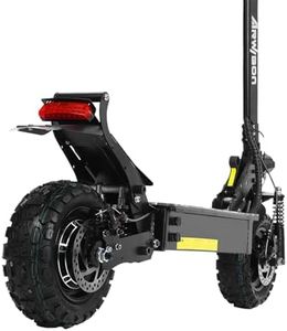 Fieabor Foldable Electric Kick Scooter for Adults - Rear Drive 2500W Motor, Up to 30 MPH & 30 Miles, 48V/16AH, 11" Heavy Duty Vacuum Off-Road Tire, Adult Electric Scooter Without Seat, Black