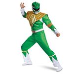 DISGUISE Muscle Green Power Rangers Costume Adult, Superhero Costumes For Adults Size XL 79736D