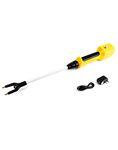 QWORK Livestock Prod, Electric Cattle Prod Hot Stick, 8000-10000V Rechargeable Electric Animal Prod for Livestock Cattle Pig Cow Goats Big Dog Safety Prodder (15 3/4")