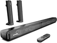 ULTIMEA 2.2ch Sound Bars for TV, Peak Power 100W, 2-in-1 Detachable Bluetooth 5.3 Soundbar for TV, 3 EQ Modes, Bass Adjustable for TV Speakers, ARC/Optical/Aux/Wall Mount, Apollo S40 Detachable Series