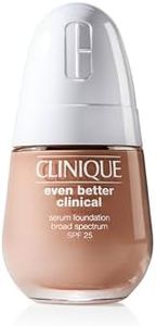 Clinique Even Better Clinical Serum Full Coverage Hydrating Foundation Broad Spectrum SPF 25 With Vitamin C, Salicylic Acid + Hyaluronic Acid For Oily Skin Types, Porcelain Beige