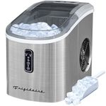 Frigidaire EFIC103-AMZ-SC Counter Top Maker with Over-Sized Ice Bucket, Stainless Steel, Self Cleaning Function, Heavy Duty, Stainless