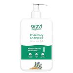 Aravi Organic Rosemary Anti-Hairfall Shampoo | Rosemary Shampoo for Hair Growth & Hairfall Control | Up to 94% Stronger Hair | Sulphate-Free for Men & Women | For All Hair Types | 200ml