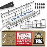 Under Desk Cable Management Tray - 