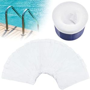 chicarry 100 Pack Pool Skimmer Socks, Reusable Pool Socks for Skimmer Basket, Skimmer Socks for Above Ground & Inground Pool (100 Pack)