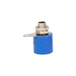 Electronic Spices 4mm 5A Blue Color Female Socket Banana Connector Pack of 10pcs