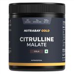 Nutrabay Gold Citrulline Malate 2:1 Supplement Powder - 120g, Cola Flavor | Boosts Nitric Oxide, Pre Workout Amino Acid for Muscle Strength & Endurance