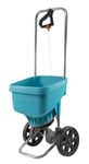 Gardena Spreader XL: Universal spreader for delivering fertiliser, seeds, and salt, 1.5-6 m spreading width, for about 800 m² of lawn area, 18 l capacity, with a locking slide (436-20)