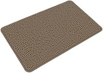 Yeaban Taupe Bathroom Rugs – Thick 