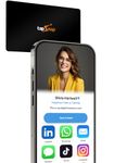 TapSnap Digital Business Card - No Subscription - Tap to Share - Smart NFC/QR - Custom Business Card - iPhone & Android (Black)